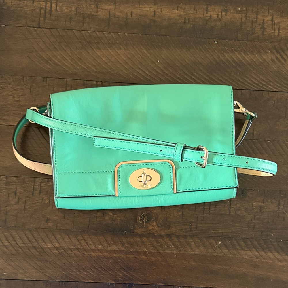 Kate Spade Green Leather Crossbody Bag